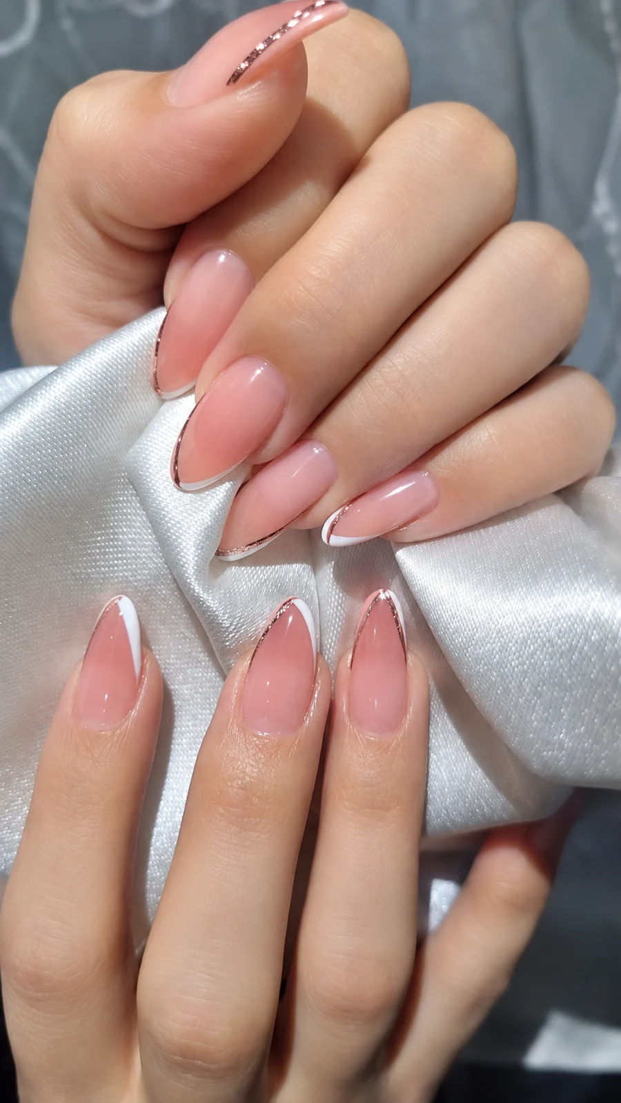 Rose-gold French detail
